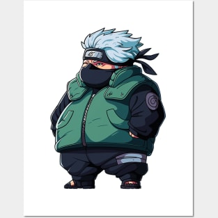 fat kakashi Posters and Art